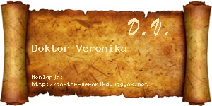 Doktor Veronika névjegykártya